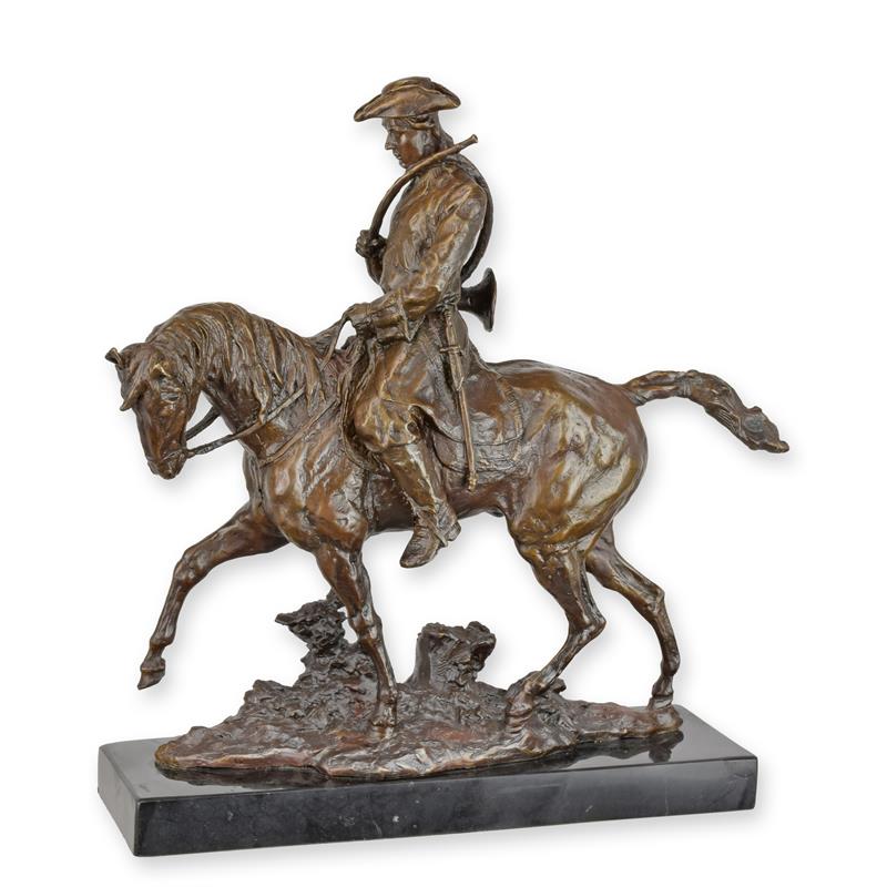STATUE MODERNE SCULPTURE BRONZE DE LOUIS XV À CHEVAL