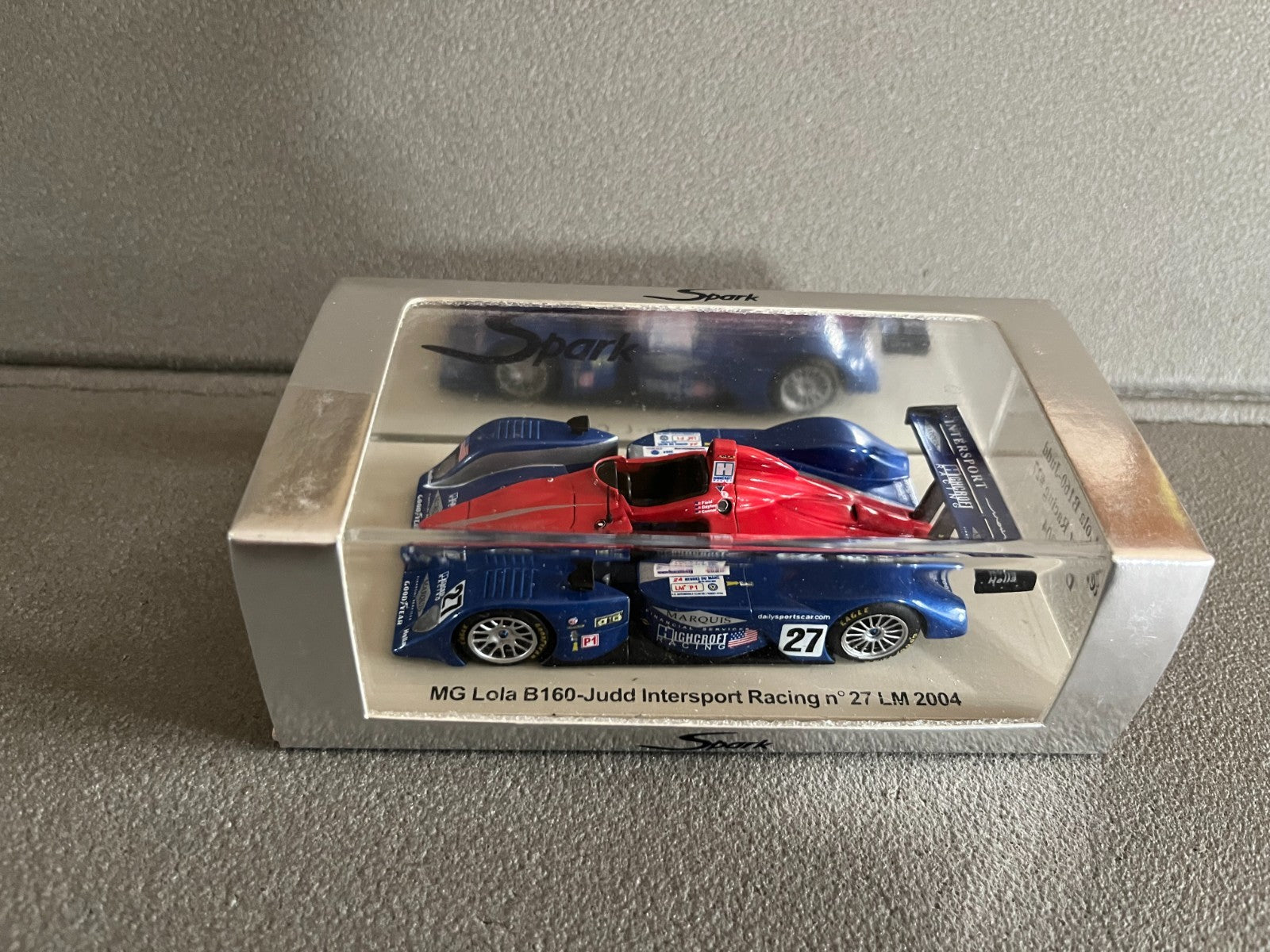 Voiture Miniature MG Lola B160 N°27 LM 2004 Le Mans Spark au 1/43