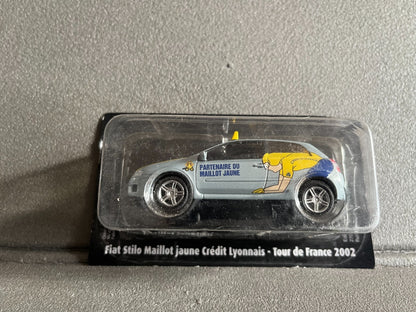 Voiture Miniature Fiat Stilo Maillot Jaune Tour de France 2002 Norev au 1/43