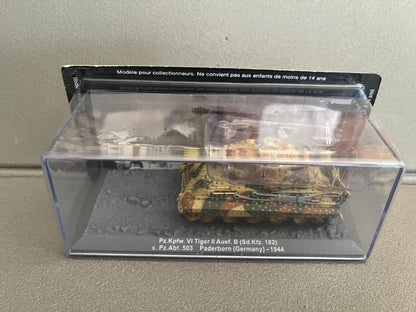 Miniature Militaire Char Tank Blindé Pz.Kpfw. VI Tiger II Paderborn Altaya 1/72