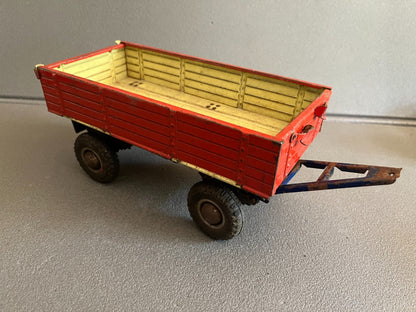 Jouet Ancien Voiture Miniature Tôle Remorque Gama Incomplet