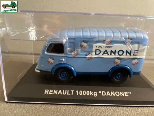 Voiture Miniature Camion Publicitaire Renault 1000kg Danone au 1/43