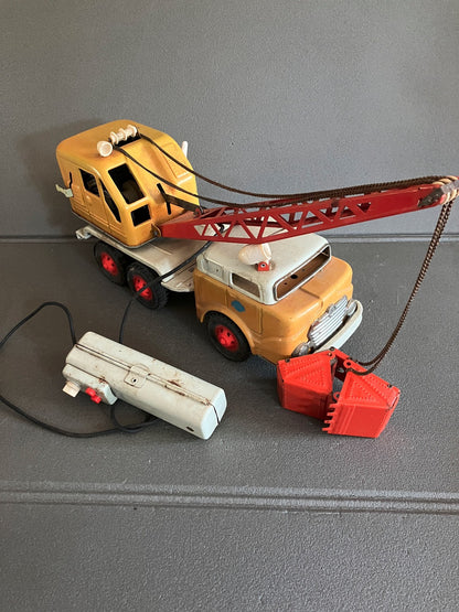 Jouet Ancien Voiture Miniature Tôle Camion Grue Gama Incomplet