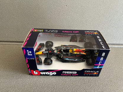 Voiture miniature Collection Formule 1 F1 Red Bull RB19 Miami Burago au 1/43