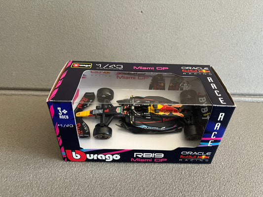 Voiture miniature Collection Formule 1 F1 Red Bull RB19 Miami Burago au 1/43
