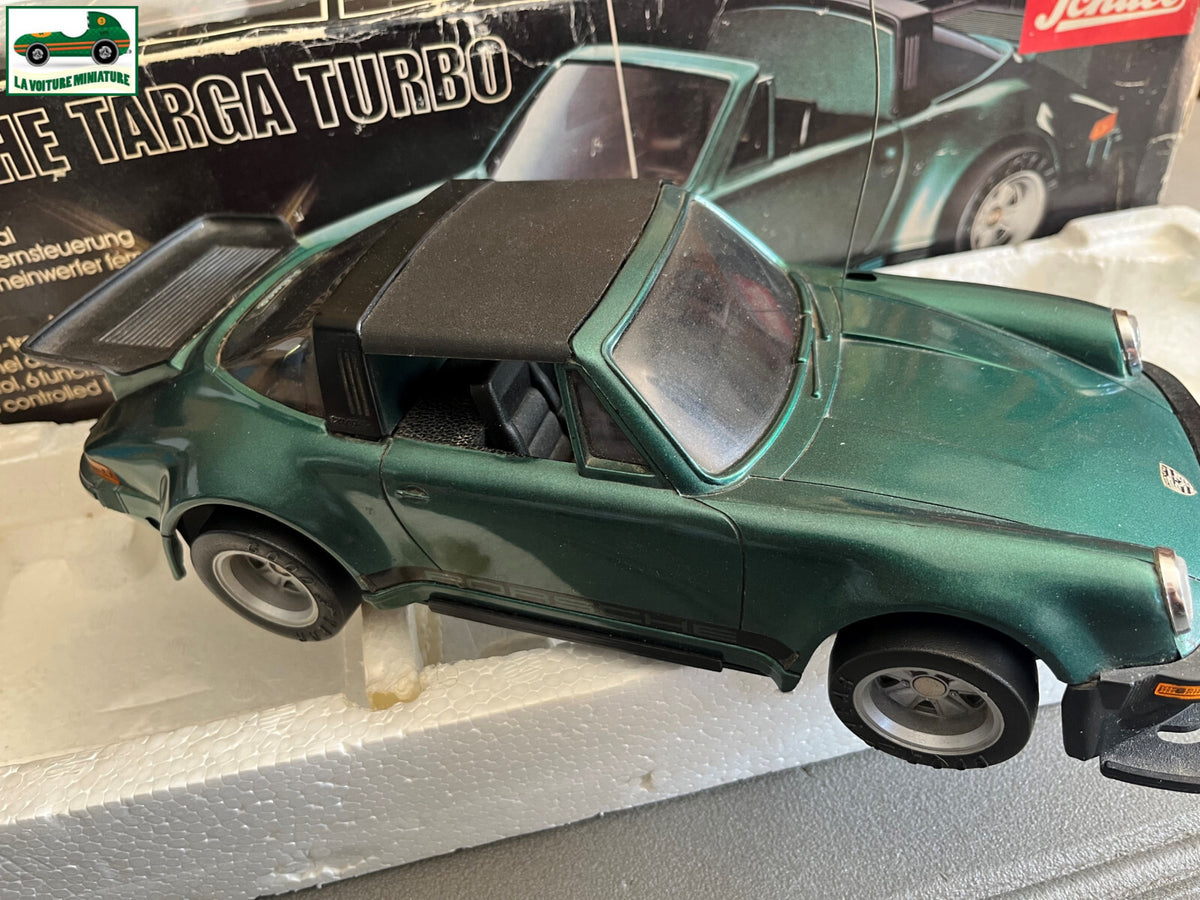 Ancienne Voiture Radiocommandée RC Porsche Targa Turbo Schuco incomplète