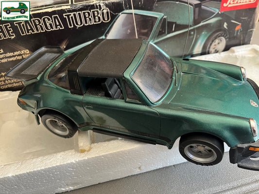 Ancienne Voiture Radiocommandée RC Porsche Targa Turbo Schuco incomplète