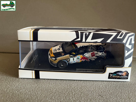 Voiture Miniature Volkswagen Polo R5 Rallye Charlemagne 2023 Loeb 1er Ixo 1/43