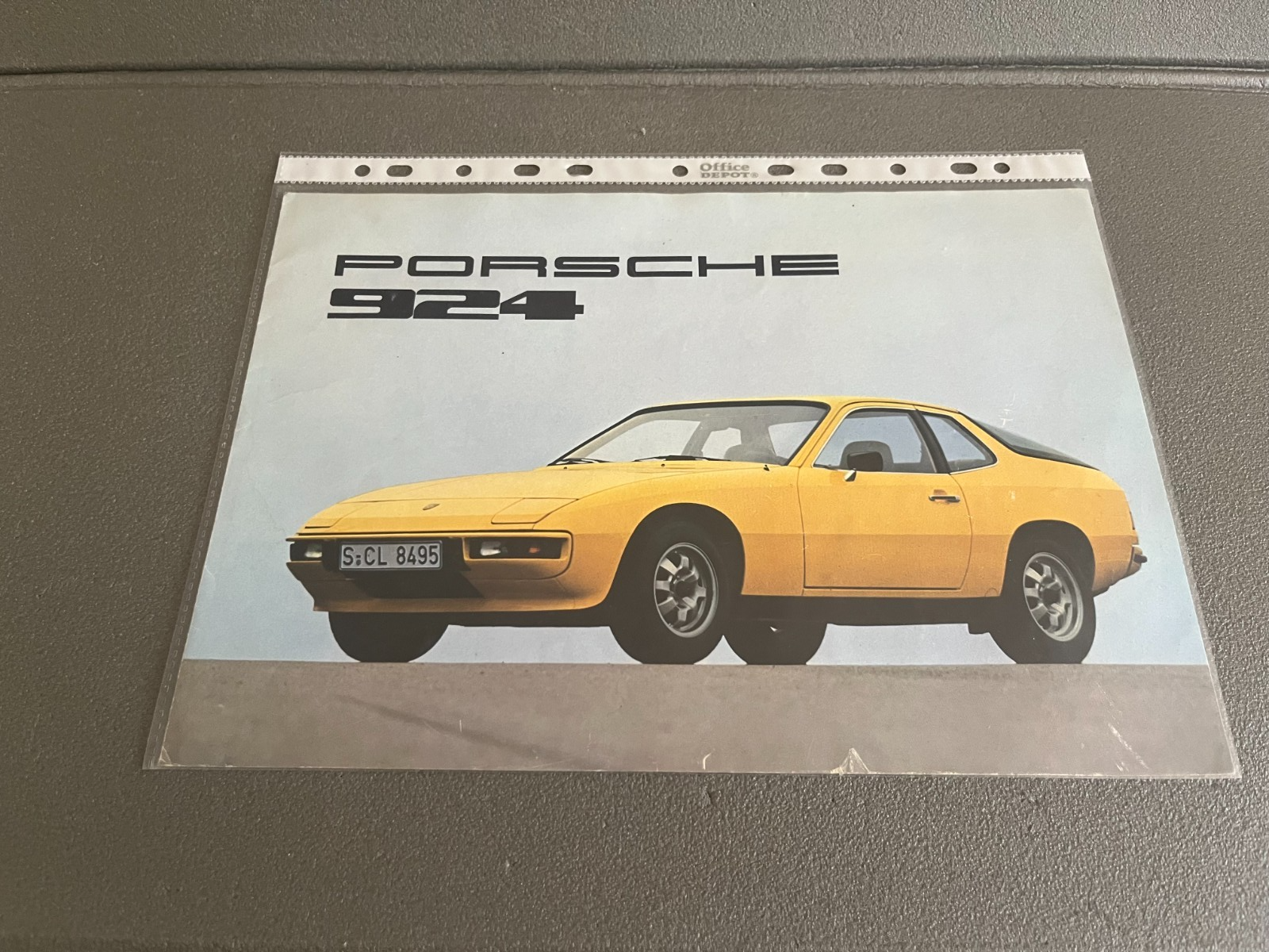 Ancien Dépliant Brochure Documentation Automobile Porsche 924