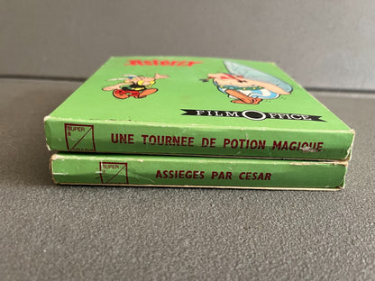 Lot Ancien Super 8 Film Office Astérix Assieges Cesar + Tournee Potion Magique