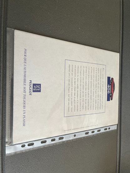 Ancien Dépliant Brochure Documentation Automobile Peugeot 406