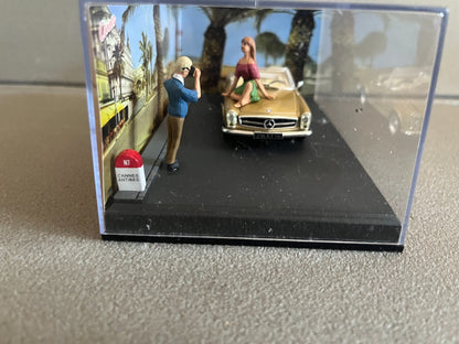 Voiture Miniature Mercedes 280 SL Etape 35 La Route Bleue RN7 1/43