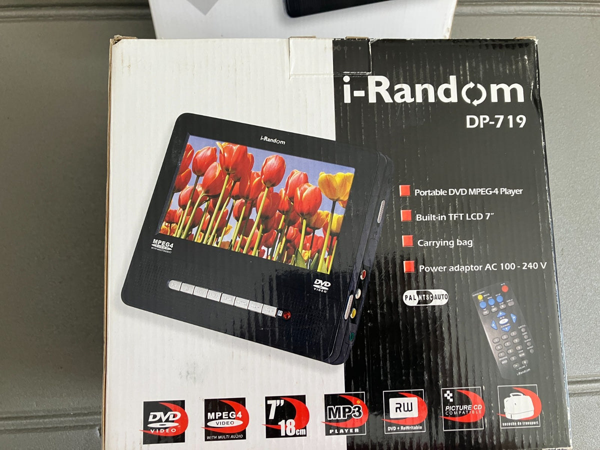 Lecteur DVD portable i-Random DP719 + Moniteur LM74 Automobile Voiture
