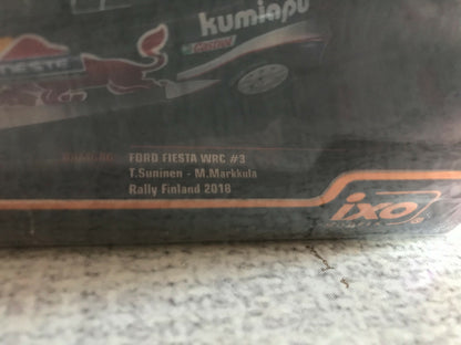 Voiture Miniature Ford Fiesta WRC #3 Rallye Finlande 2018 Suninen Ixo 1/43