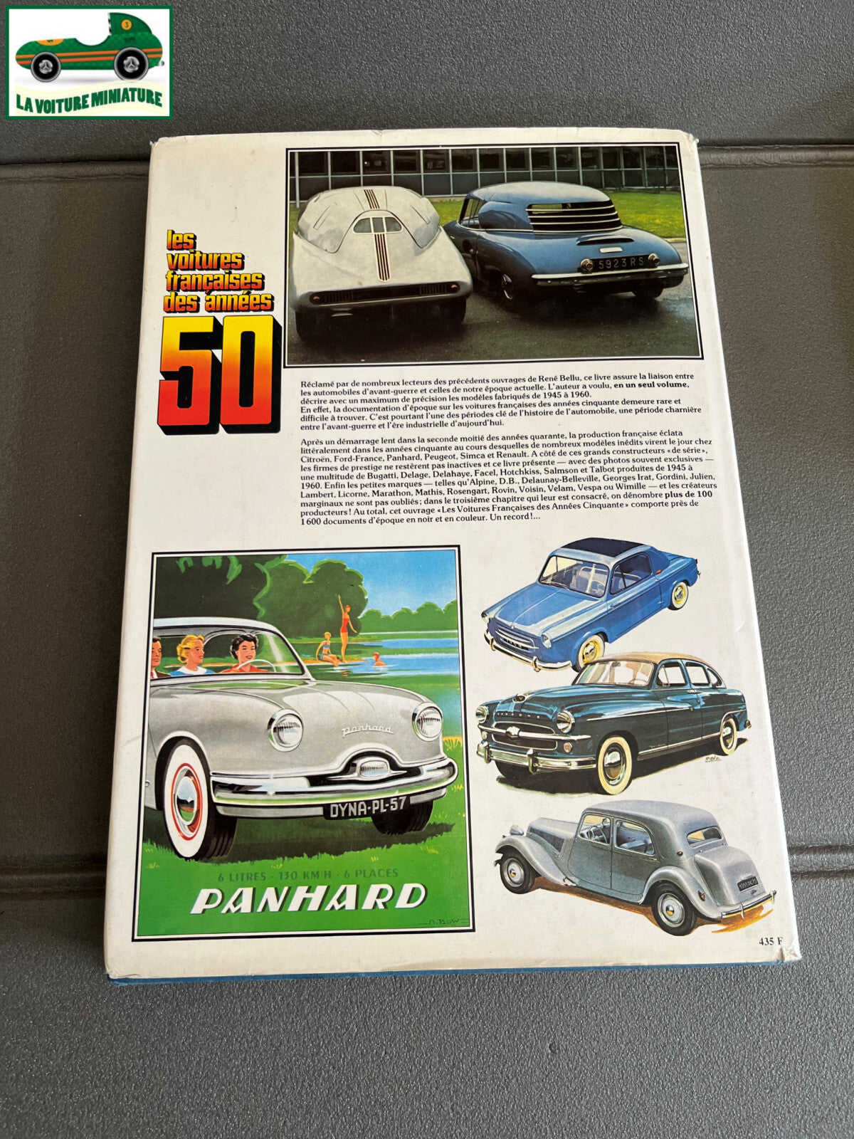 Livre Voiture Automobile Les Voitures Françaises des années 50 René Bellu