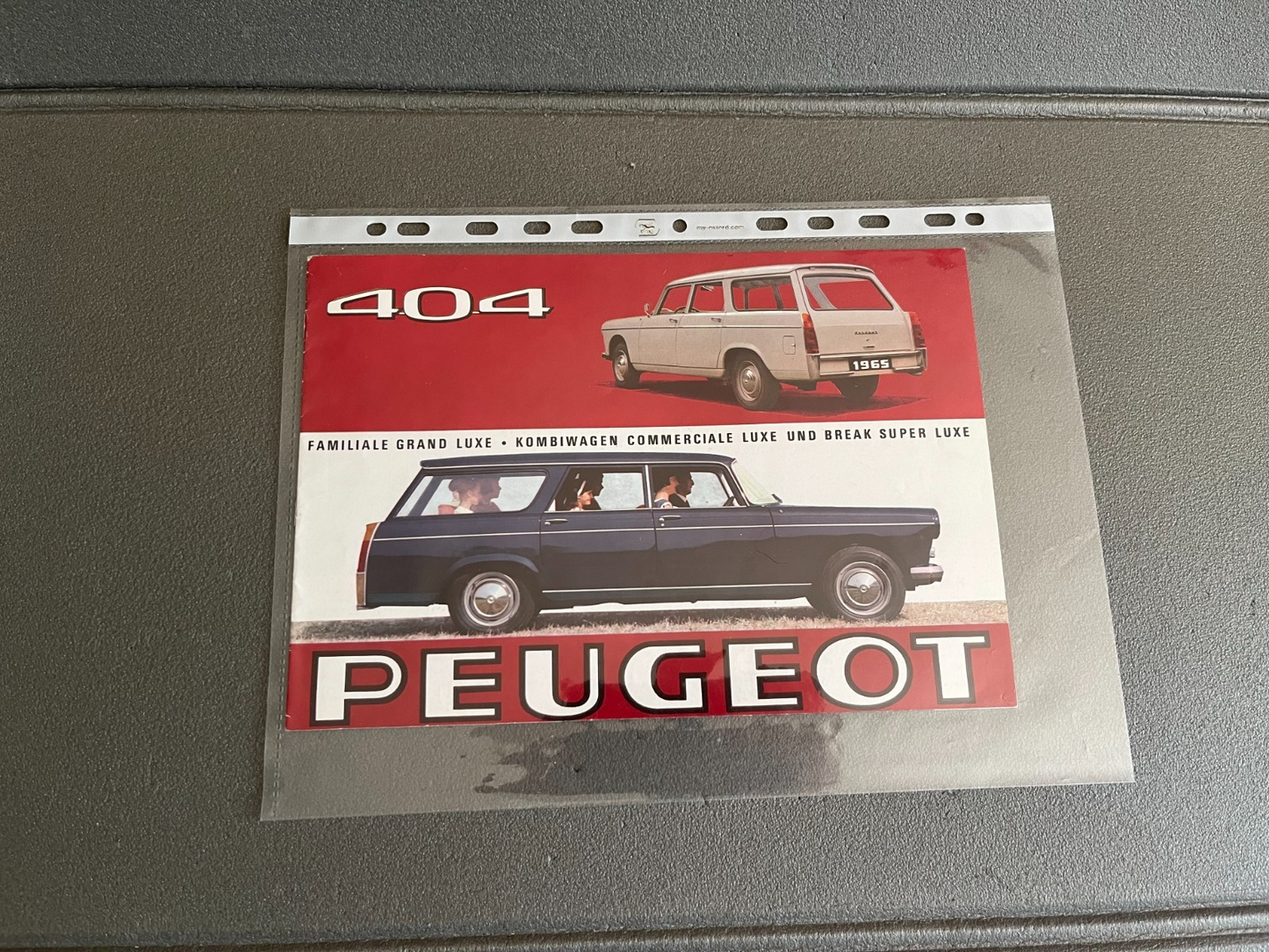 Ancien Dépliant Brochure Documentation Automobile Peugeot 404 Familiale Break