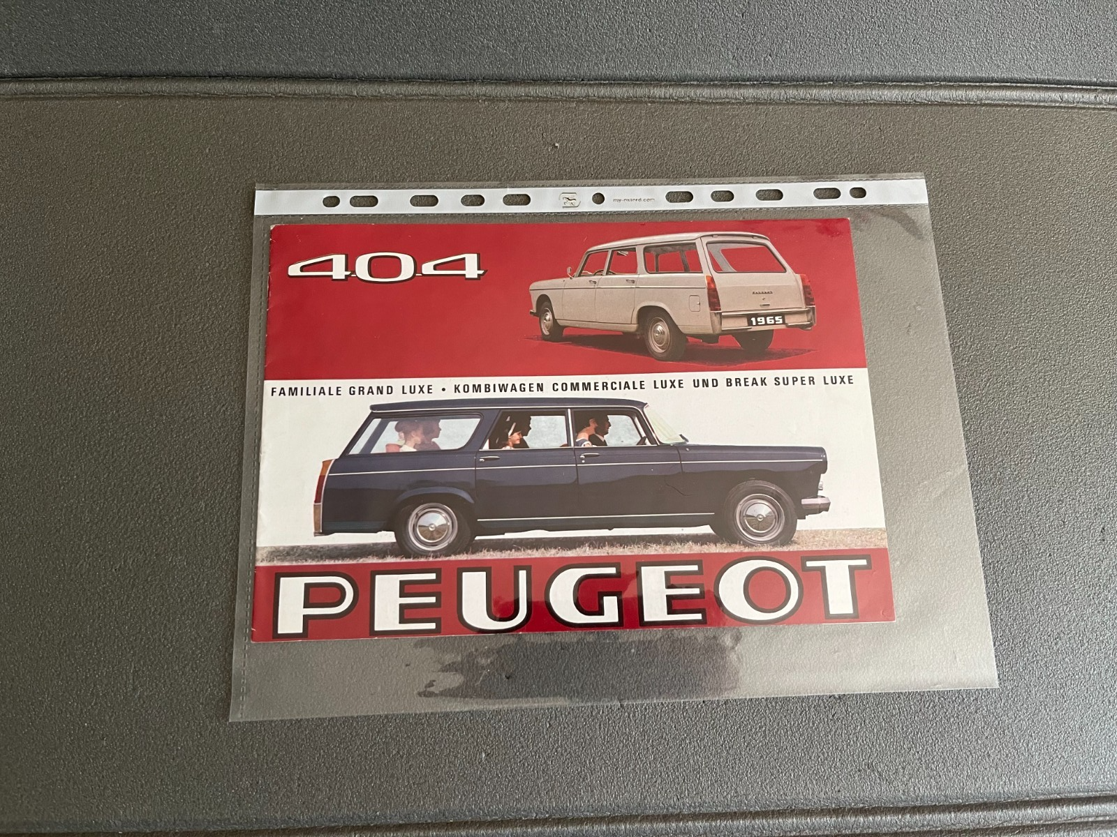 Ancien Dépliant Brochure Documentation Automobile Peugeot 404 Familiale Break