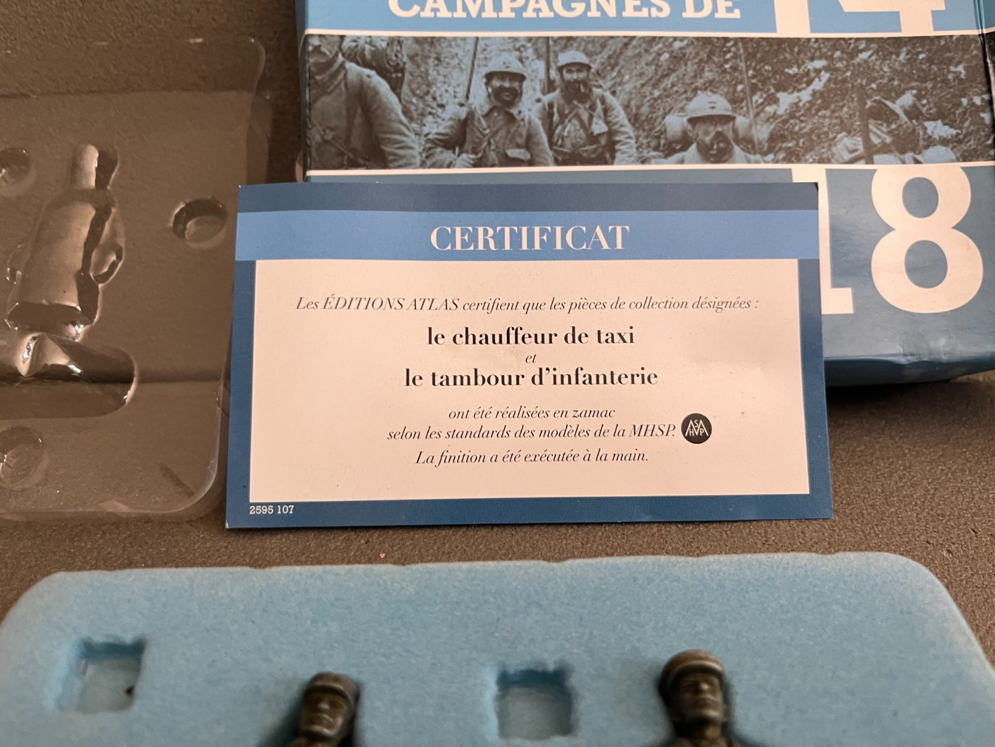 Soldats MHSP Campagnes de 14-18 Chauffeur Taxi Tambour Infanterie Atlas Plombs