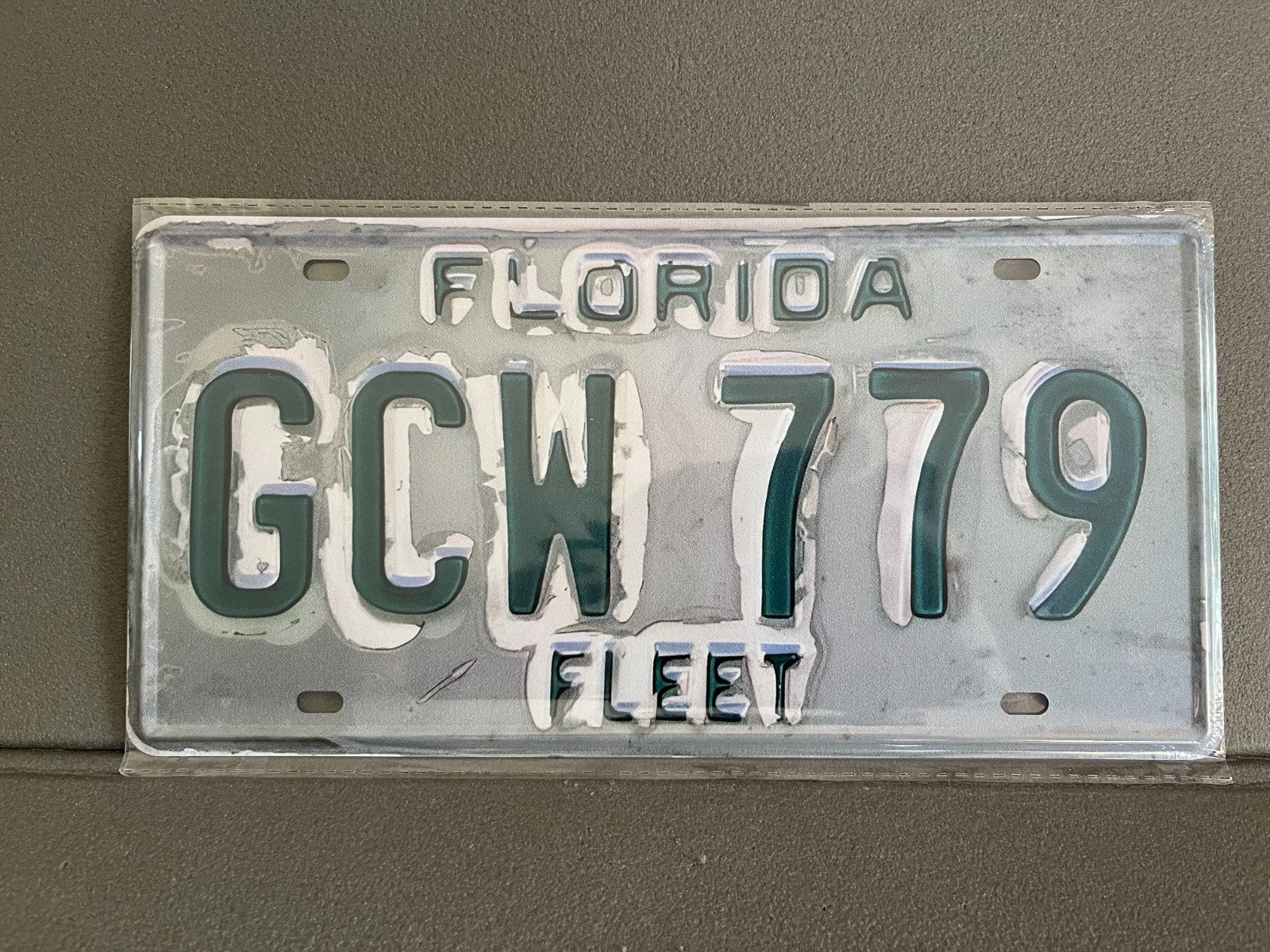 Plaque Métal Voiture Automobile Américaine Immatriculation Florida 15 x 30 cm