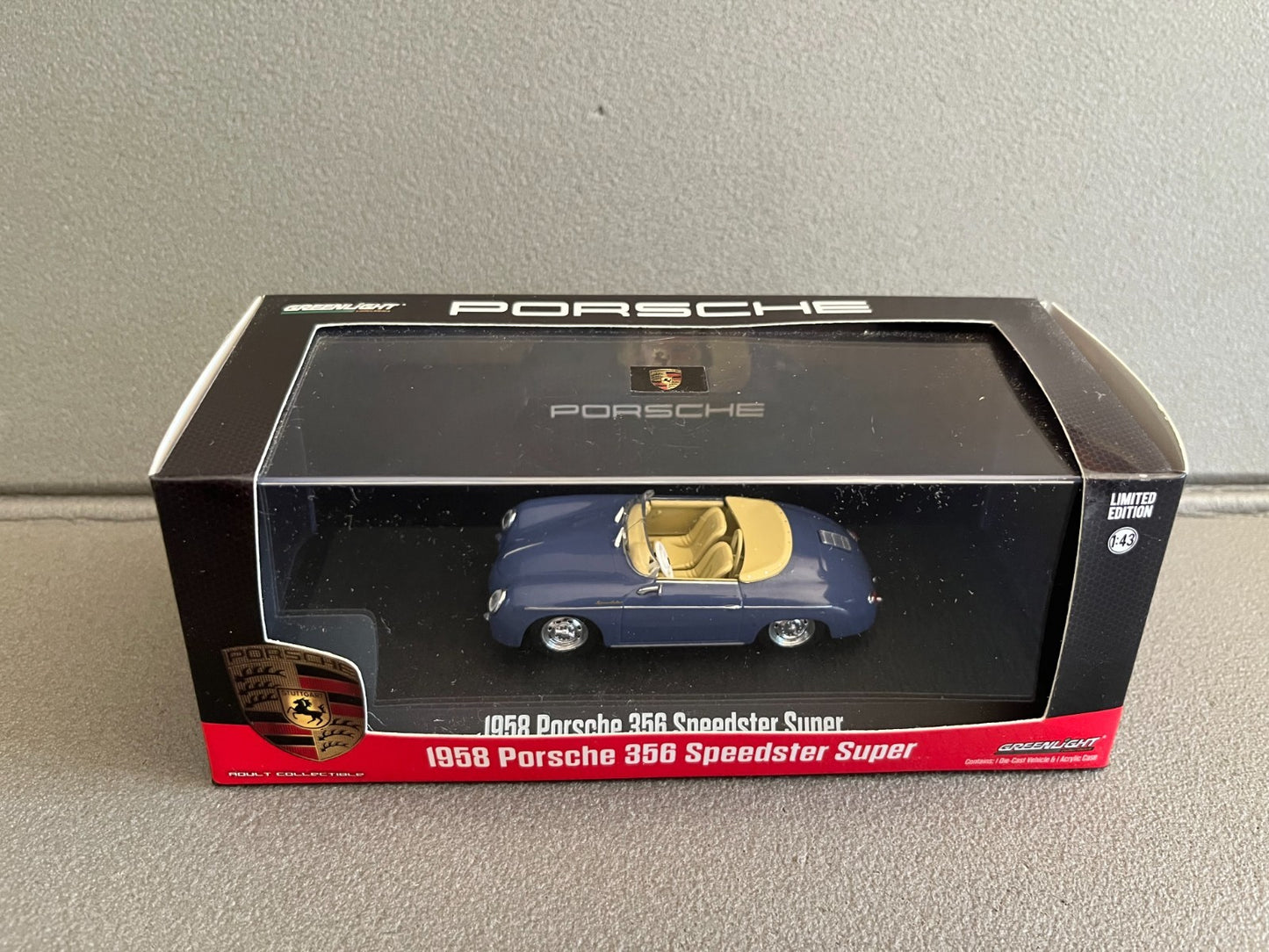 Voiture Miniature 1958 Porsche 356 Speedster Super Greenlight 1/43