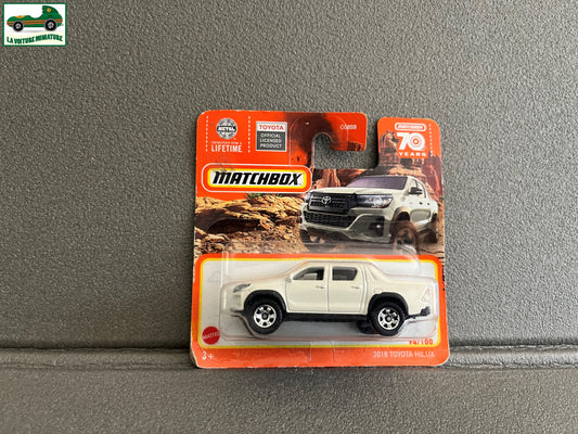Voiture miniature 2018 Toyota Hilux Matchbox 70 Years 1/64