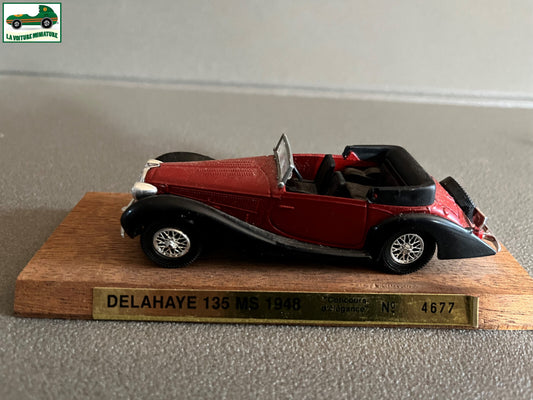 Voiture Miniature Delahaye 135 MS 1948 Concours D'élégance Solido France 1/43