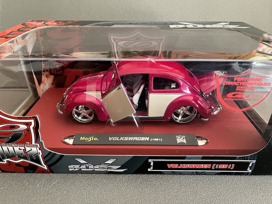 Voiture miniature Volkswagen Coccinelle tuning bugz Maisto au 1/18