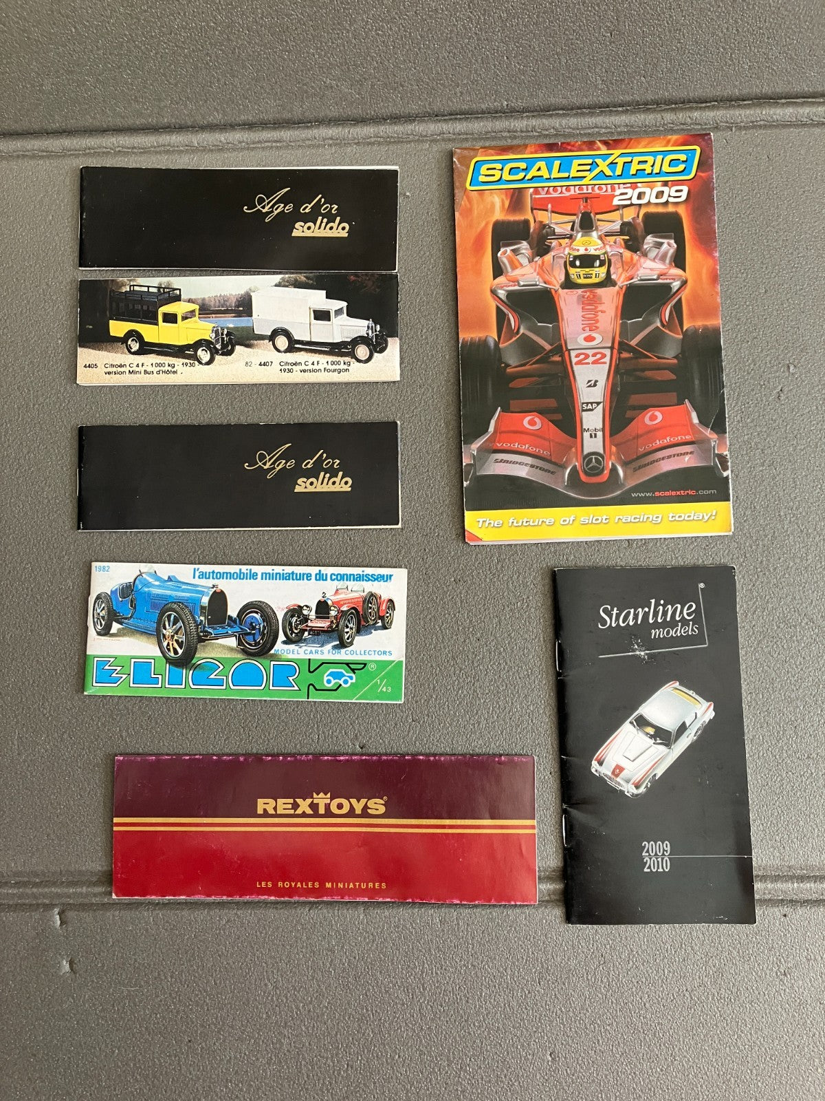 Ancien Dépliant Documentation Catalogue Jouet Voiture Lot Solido Eligor Rextoys
