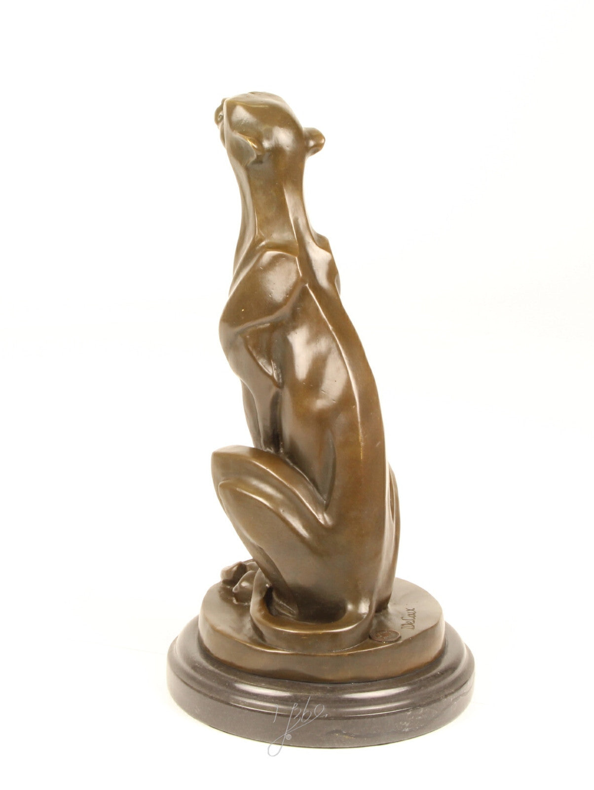 Statue Sculpture Bronze Art Déco Nouveau Guépard DSBJ-2 Moderne