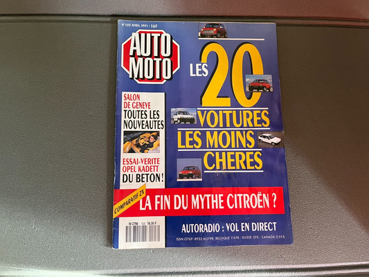 Livre Revue Voiture Automobile AutoMoto N°103