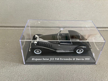 Voiture Miniature Hispano Suiza J12 T68 Fernandez Darrin 1933 Altaya au 1/43