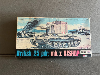 Maquette Militaire Blindé Char British 25 pdr. Mk.I Bishop Polistil 1/72