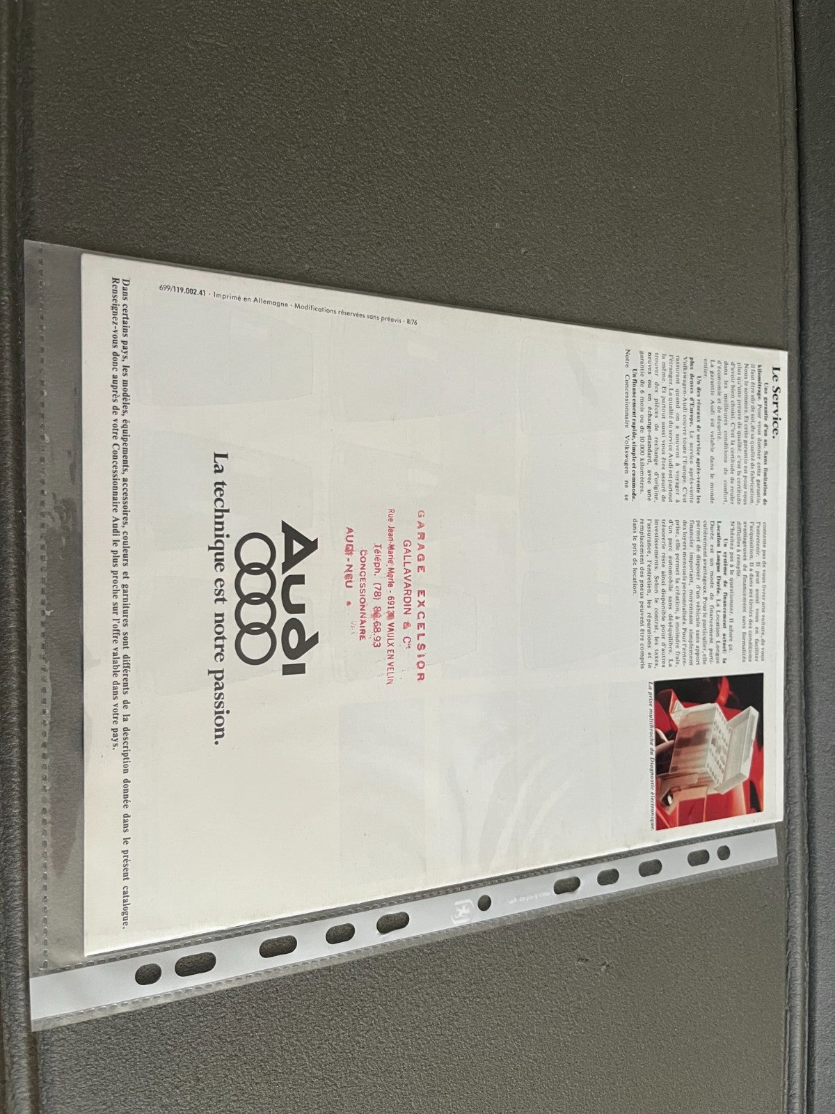 Ancien Dépliant Brochure Documentation Automobile Audi 80