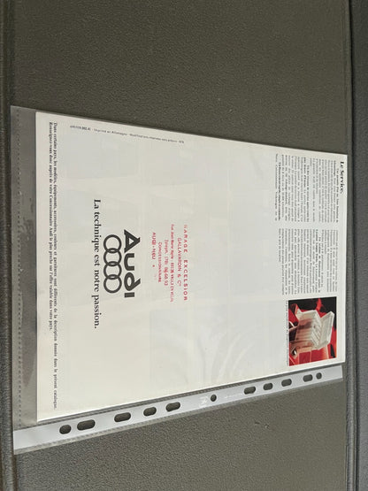 Ancien Dépliant Brochure Documentation Automobile Audi 80