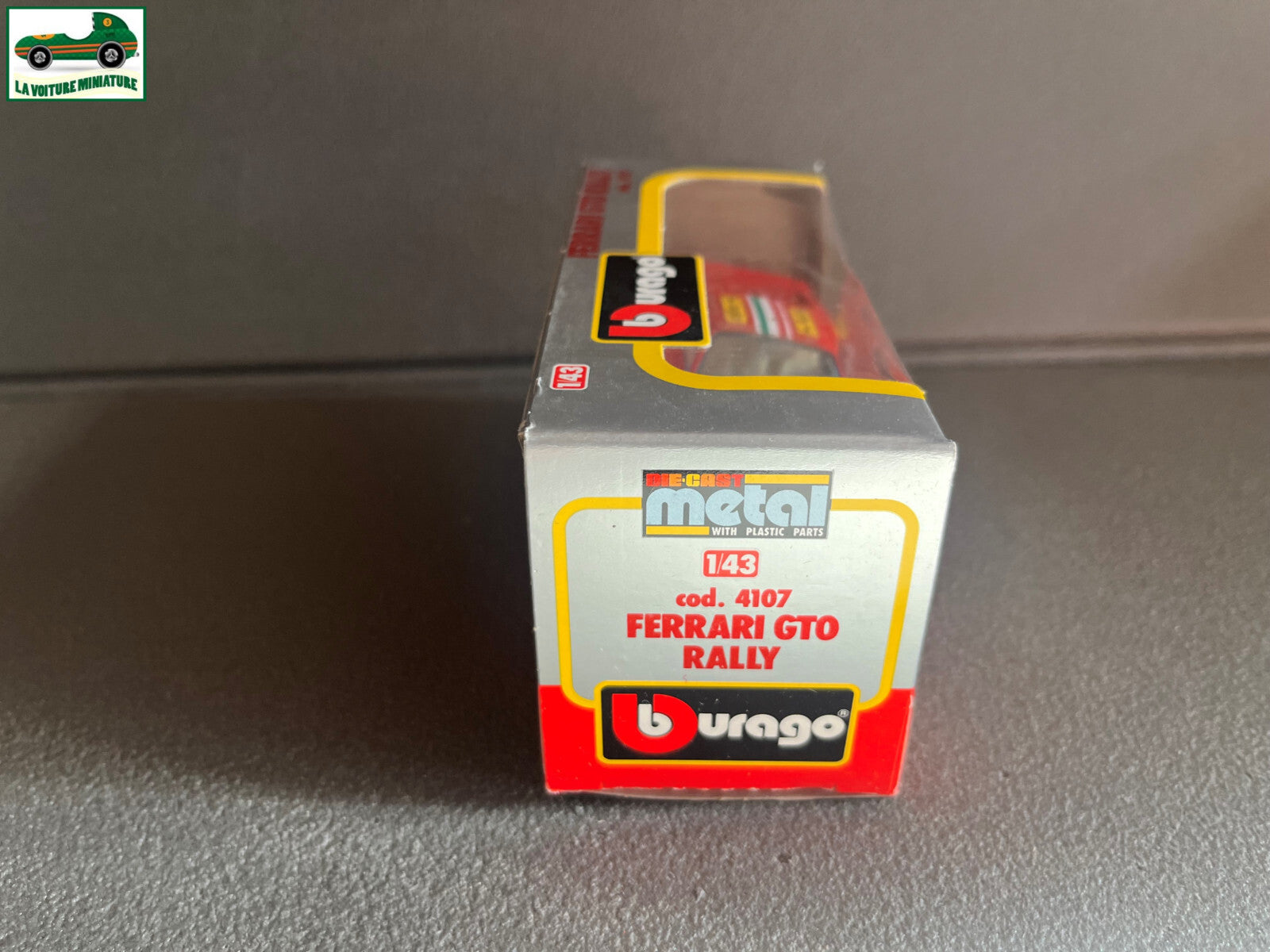 Voiture miniature Collection Ferrari GTO Rally cod 4107 Burago 1/43