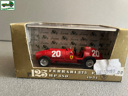Voiture Miniature Ferrari 375 F1 Formule 1 Ascari Alberto Brumm Italy au 1/43