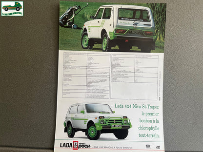Ancien Dépliant Brochure Documentation Automobile Lada 4x4 Niva St Tropez