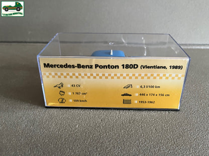 Voiture Miniature Mercedes Benz Ponton 180D 1989 Taxi Du Monde au 1/43 Altaya