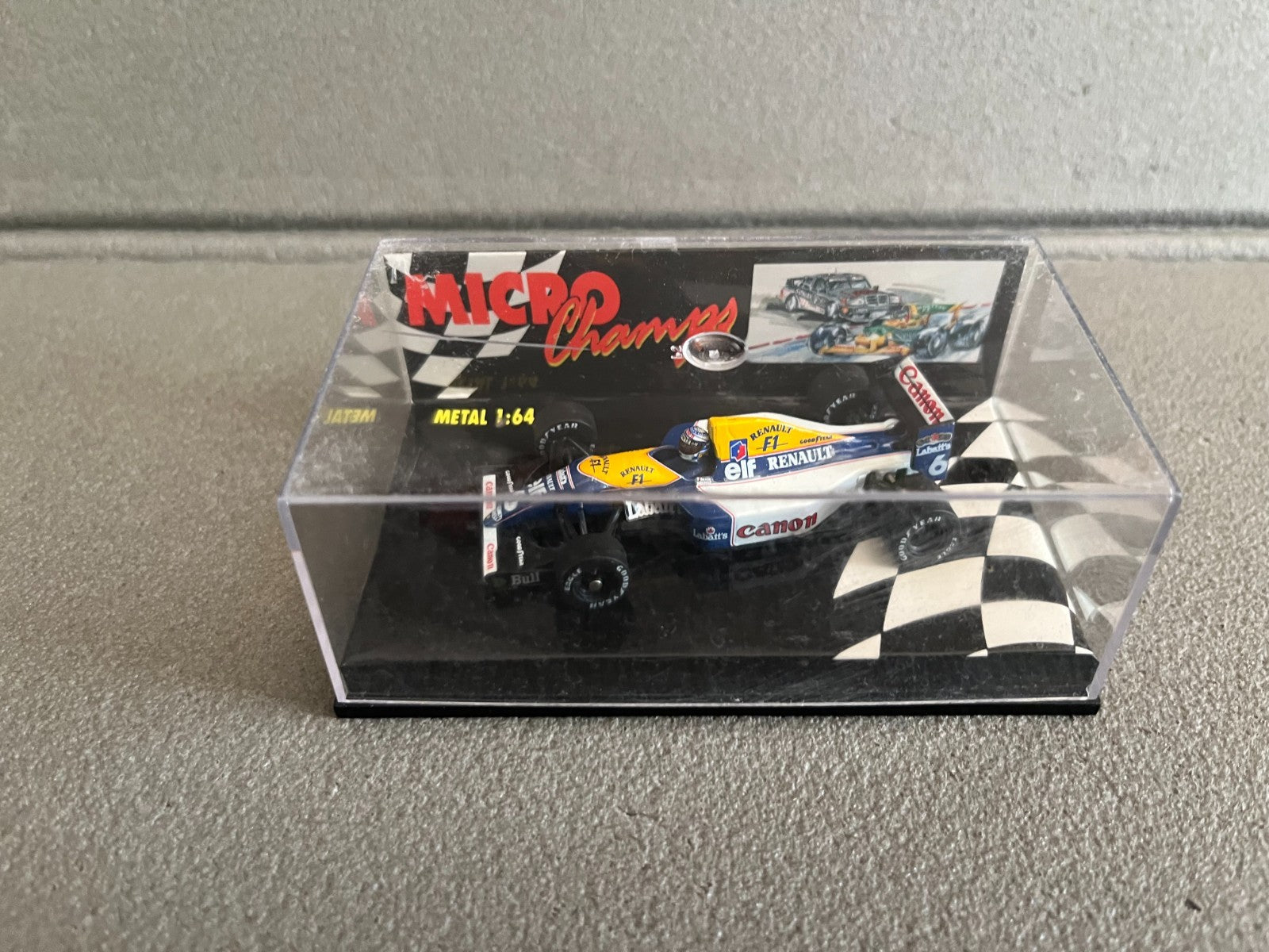 Voiture Miniature Formule 1 F1 Williams Patrese MicroChamps Minichamps au 1/64