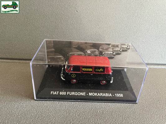 Voiture Miniature Fiat 600 Furgone Mokarabia 1958 au 1/43