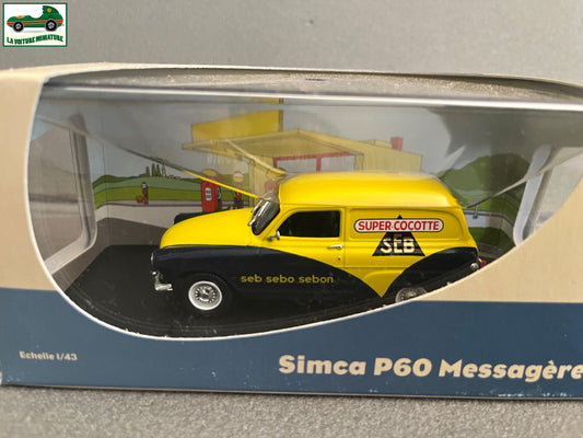Voiture Miniature Utilitaire Simca P60 Messagère SEB Atlas Eligor 1/43