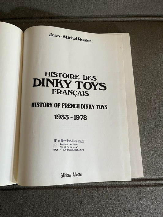 Livre Voiture Automobile Jouet Ancien Histoire des Dinky Toys Français Adepte