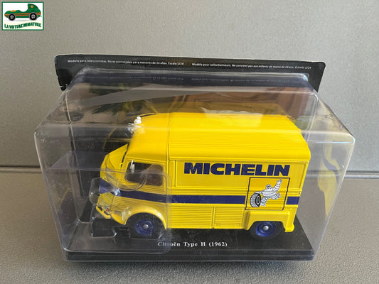 Voiture miniature Camion Citroen Type H 1962 Michelin Test Hachette 1/24