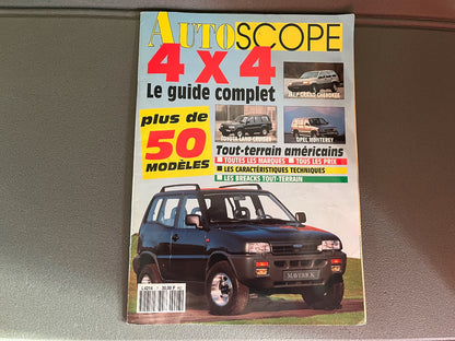 Livre Revue Voiture Automobile Autoscope 4x4 N°7