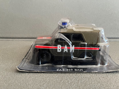 Voiture Miniature Gaz YA3-469 Police Ixo DeAgostini URSS Pays Est Russie 1/43