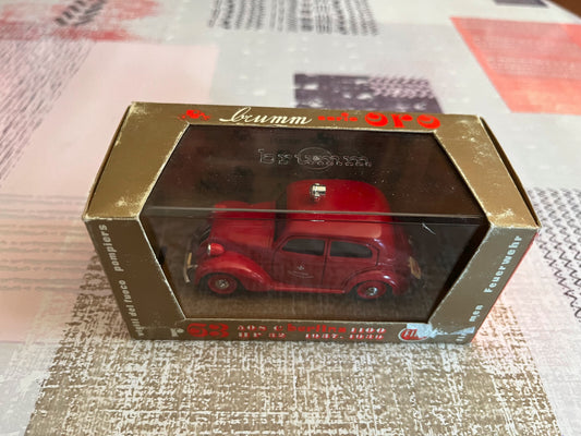 Voiture Miniature Fiat 508 C 1100 Berlina Pompiers Brumm 1/43