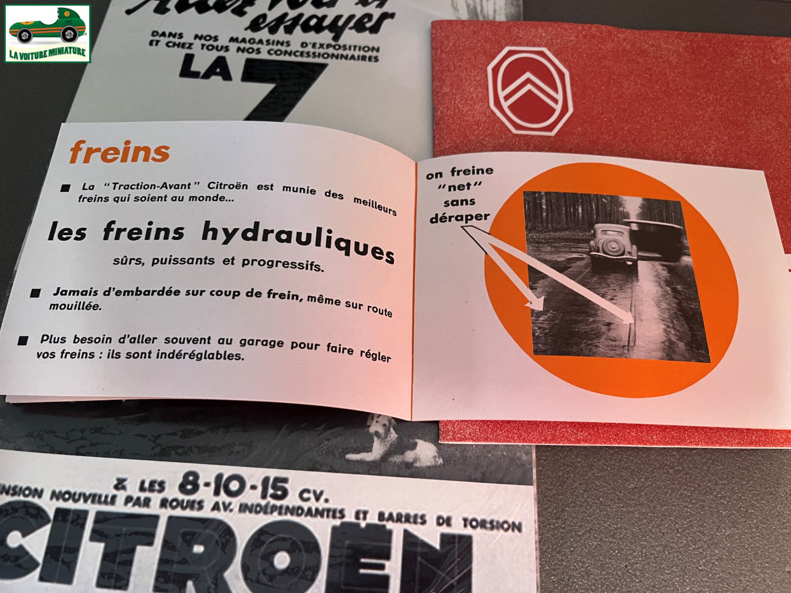Voiture Miniature Lot Documentation Revue Carte Citroen Traction Atlas Editions