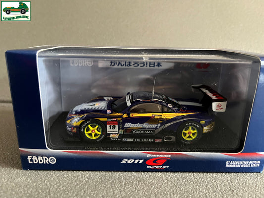 Voiture Miniature WedsSport Advan SC430 Super GT500 2011 Ebbro au 1/43