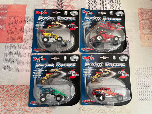 Voiture Miniature Lot de 4 Buggy Maisto Sprint Racers 2001 2002