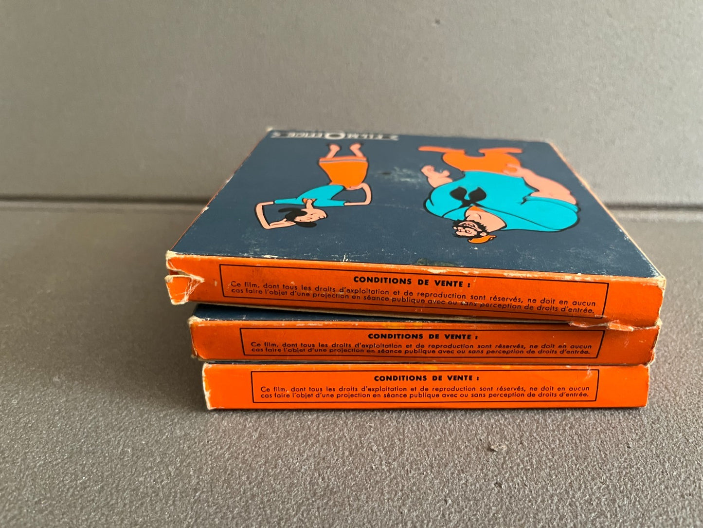 Lot Ancien Super 8 Film Office Popeye Bonhomme Neige Cage Lions Martiens